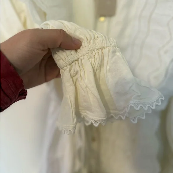 KEEPSAKE the Label Cream Eyelet Lace Long Sleeve Dress - Picture 7 of 10